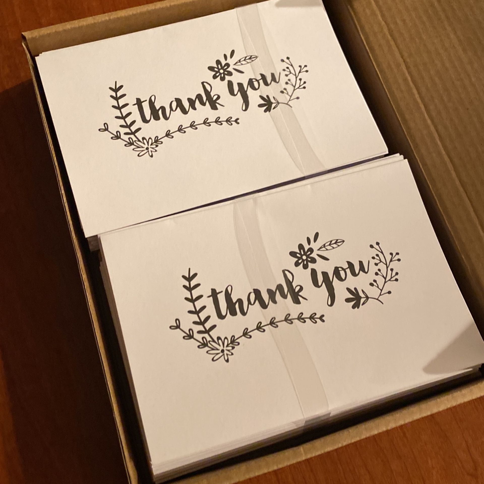 Thank You cards: Box of 50