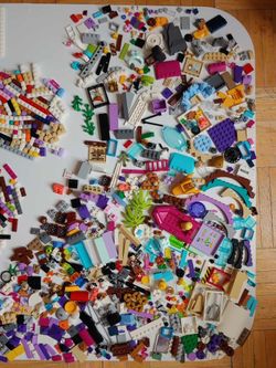 mixed LEGO pieces and parts (1 pound )