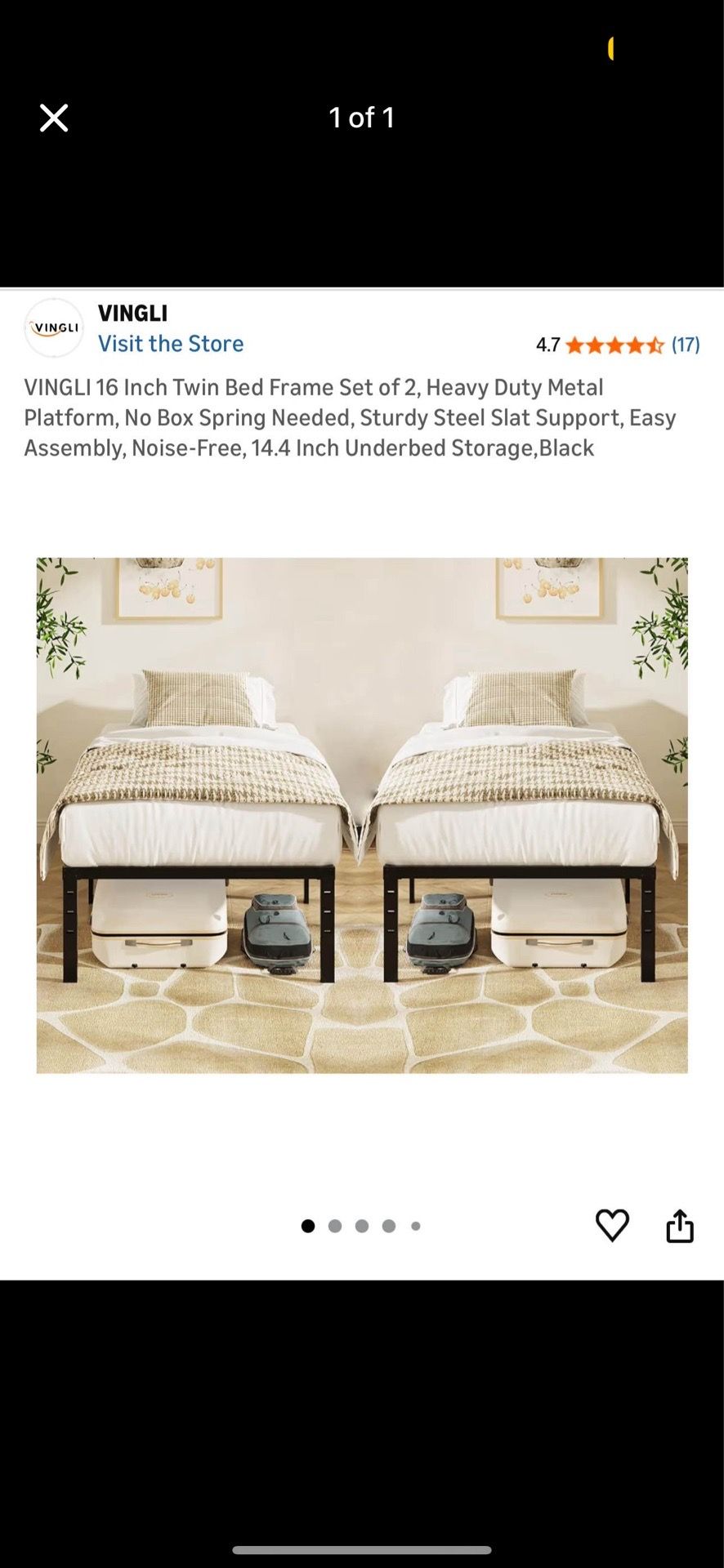 two twin beds