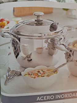 CALDERO DE 7 QT DE ACERO INOXIDABLE 5-PLY VIDA SANA PRINCESS HOUSE 🌷 ⚘️