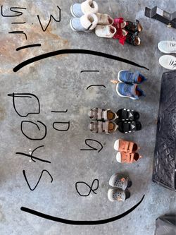 Boy and girls shoes .