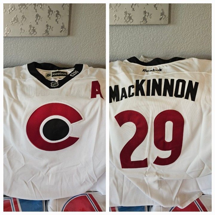 Colorado Avalanche MacKinnon Jerseys (small 2XL)