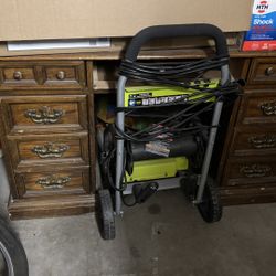 Antique Desk And Cabinet 