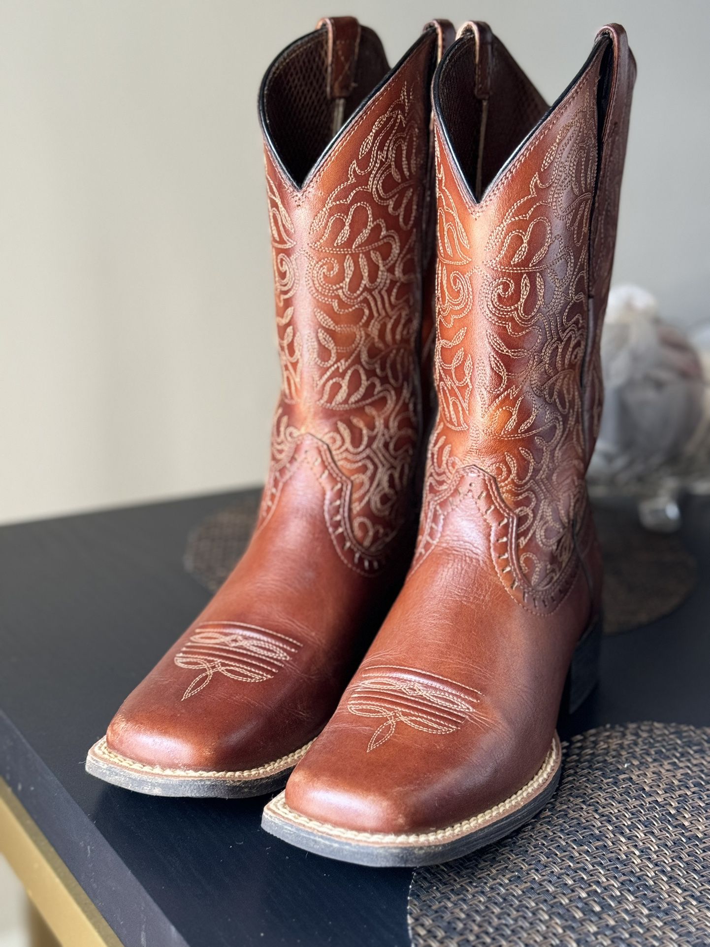 Round Up Remuda Western Boot , Color : Naturally Rich And Size : 7B