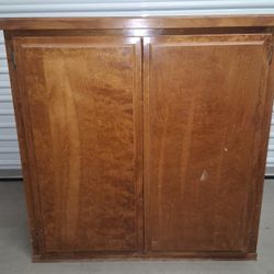 CUSTOM MADE WOOD CABINET