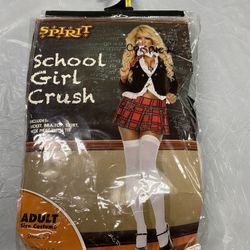 School Girl Women Size Medium Halloween Costume