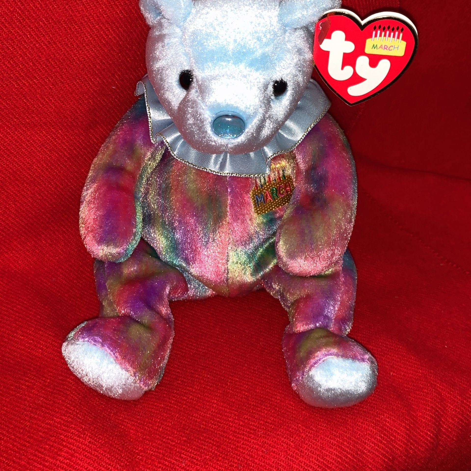 Ty MARCH Birthday beanie Baby With Tag/tash Collection