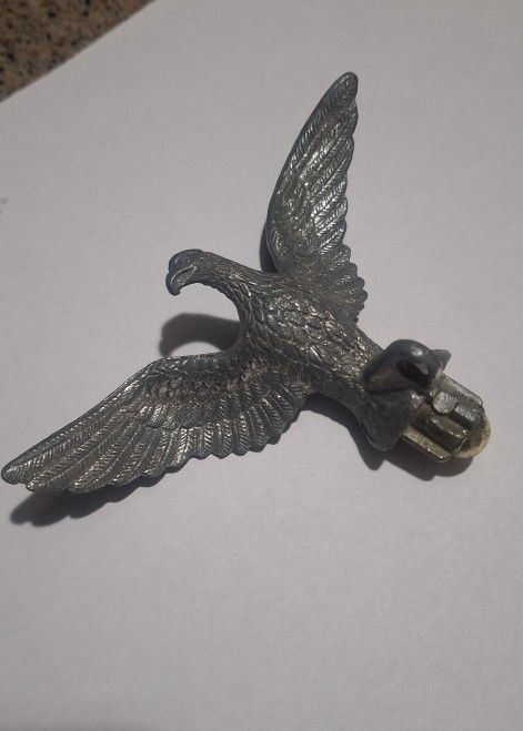 VTG Metal Cast AMERICAN EAGLE Flagpole