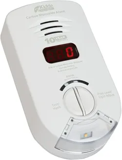Kidde Carbon Monoxide Detector, Wall Plug with 10-Year Backup Battery, Safety Light