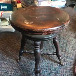 Antique Piano Stool