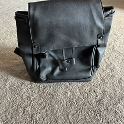 Gray Backpack Purse