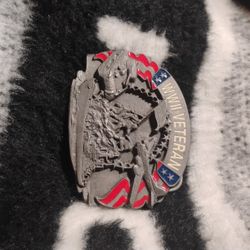 WW II VETERAN BELT BUCKLE 
