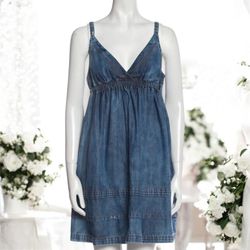 HTF John Galliano Dior Jean Dress Authentic 40 Small
