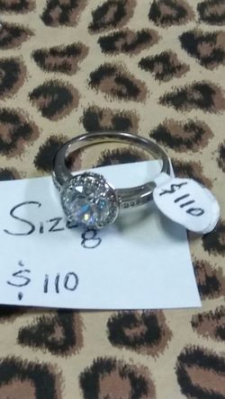 .925 sterling silver. Cz 💎 ring