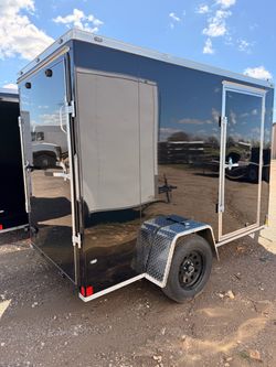 5x10 Enclosed Trailer black
