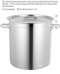 Stainless steel stock pot 32Liter
