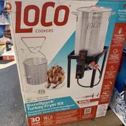 LOCO 30 qt. Sure Spark Turkey Fryer