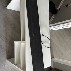 TV speaker and office desk