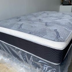 Full Euro Bamboo Pillow Top Mattress! 