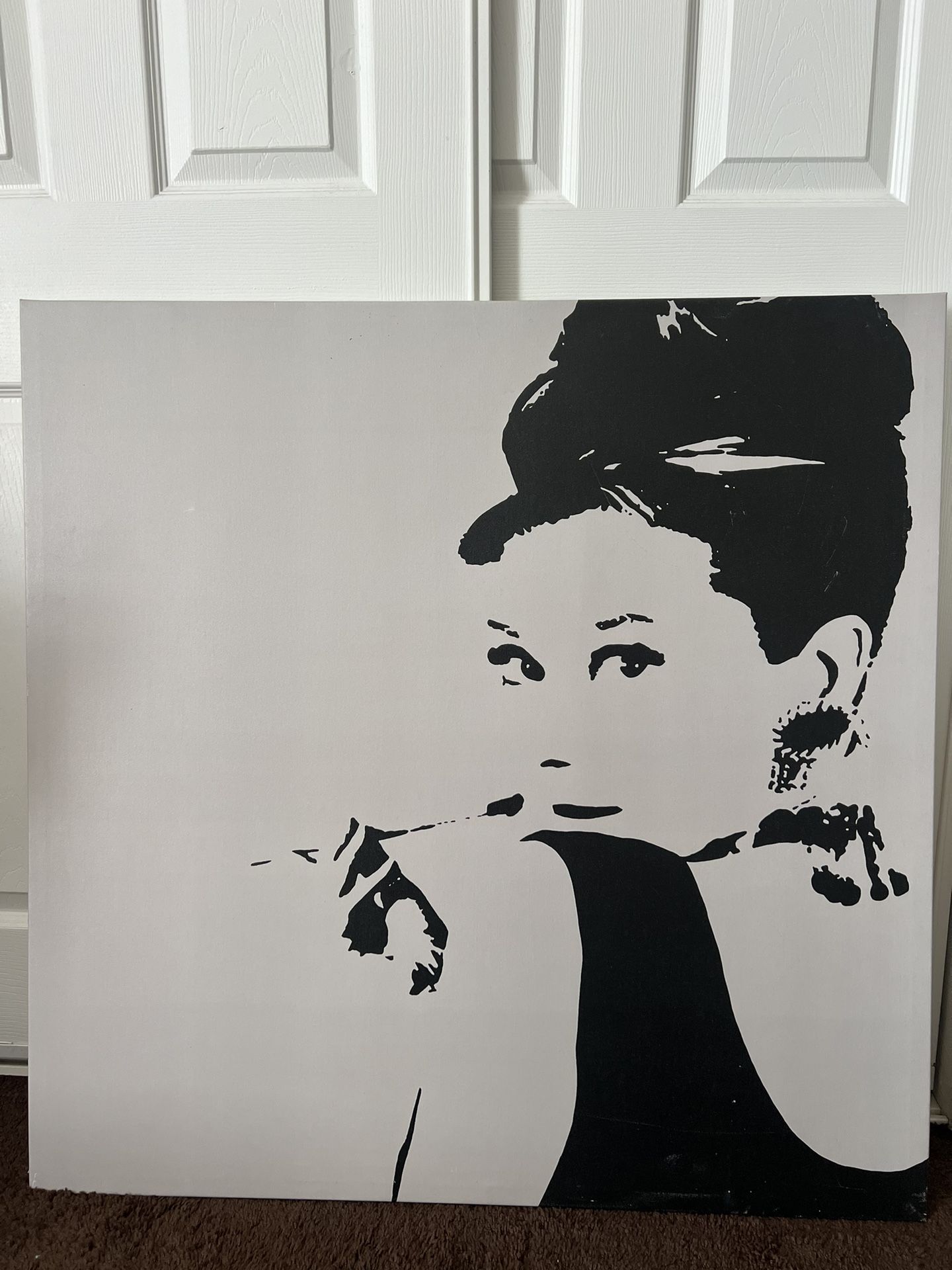 Vintage IKEA Audrey Hepburn Canvas Print