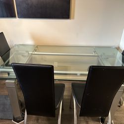 Glass Dining Table 