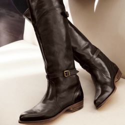 Frye Dorado Riding FG BO Boots, Dark Brown Leather, Women's Size 8