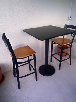 Bar Height Table and 2 Chairs Set