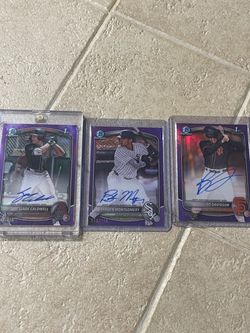 Purple Bowman Prospect auto lot