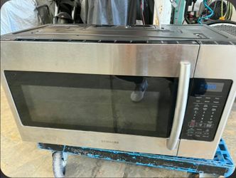 Samsung 1.8-cu ft 1000-Watt Over-the-Range Microwave with Sensor Cooking (Fingerprint Resistant Stainless Steel)