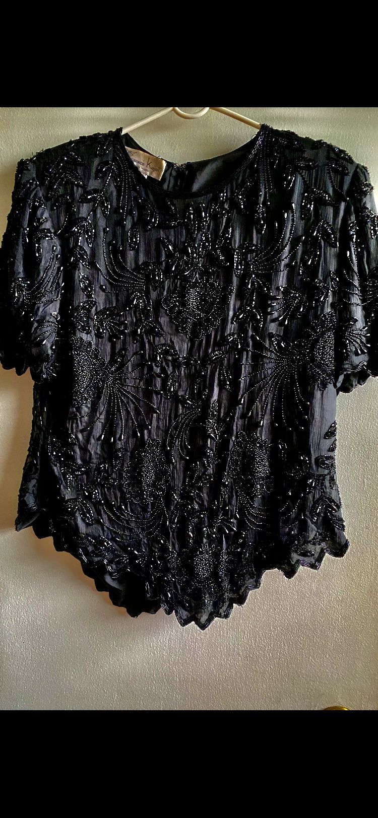 Black, Laurence Kazar New York, Evening Top