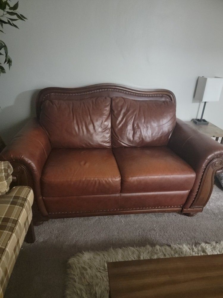 Leather sofa