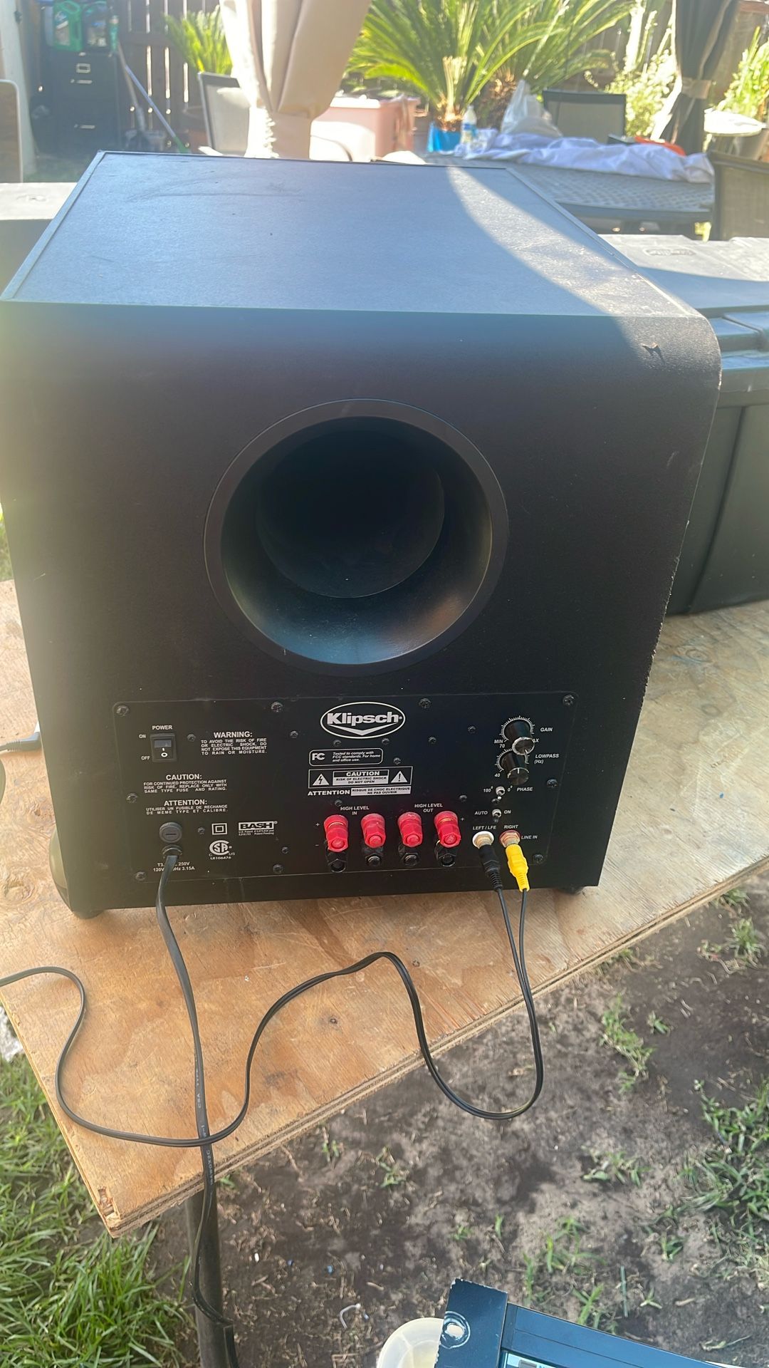 Sub Klipsch 12inchs