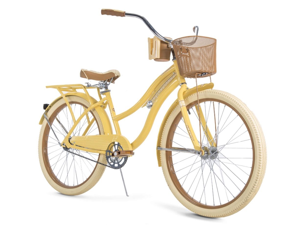 Huffy Nel Lusso Classic Cruiser Bike Yellow 26"