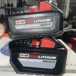 Milwaukee High Output Batteries