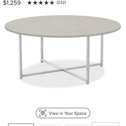 Room And Board Classic Coffee Table - Fog Quartz