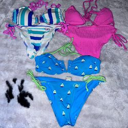 SET OF TWO GILLY HICKS BIKINIS XS / S