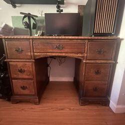 Solid Wood Antique Desk