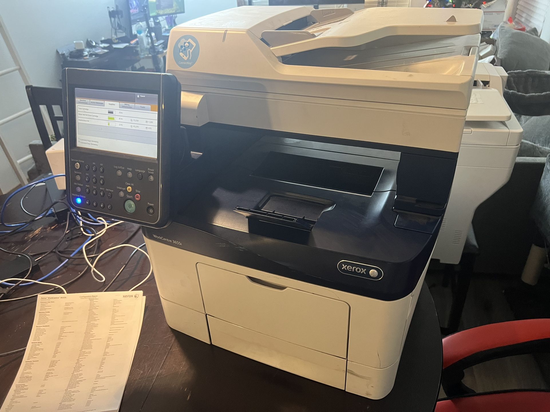 Xerox WorkCentre 3655i Multi-Function B&W Laser Printer/Scanner/Copier