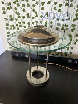 1980s Gorgeous Robert Sonneman "Saturn" Table Lamp for Gerorge Kovacs