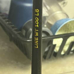 3 trolling rods 100 lb class one 130 lb 