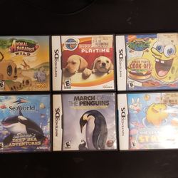 Nintendo DS Games + Case