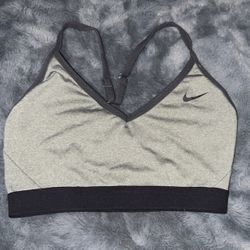 Nike Black And Grey Sports Bra