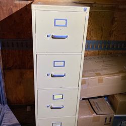 Four drawer file cabinet