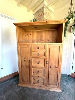 Handcrafted Solid Pine Cabinet / Dresser - Hacienda Style