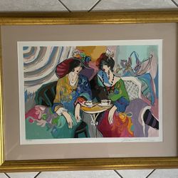 Isaac Maimon Le Beau Monde Signed Serigraph AP 9/50 Framed 