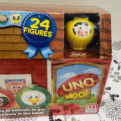 Mattel Uno Moo Preschool Ages 3+ Matching Game Barn Animals NEW - $