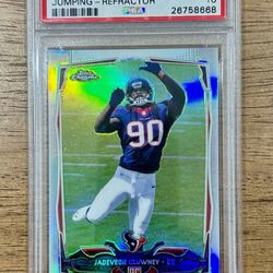 2014 Topps Chrome JADEVEON CLOWNEY #120 Refractor RC PSA 10 LOW POP Texans