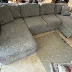 Macy’s Couch - Tweed Material - Left and Right Chaises