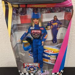 NASCAR 50th Anniversary Barbie Doll 1998 NIB 20442 Vintage Mattel