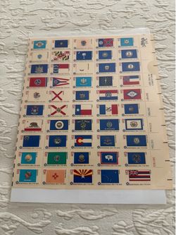 US 50 State flag stamp uncirculated sheet $15